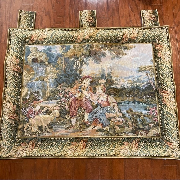 Sea Gull Fine Tapestry Victorian Couple 38x43 Panel - Picture 2 of 4